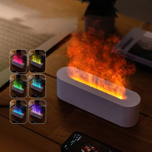 Aroma Humidifier with Simulation Light